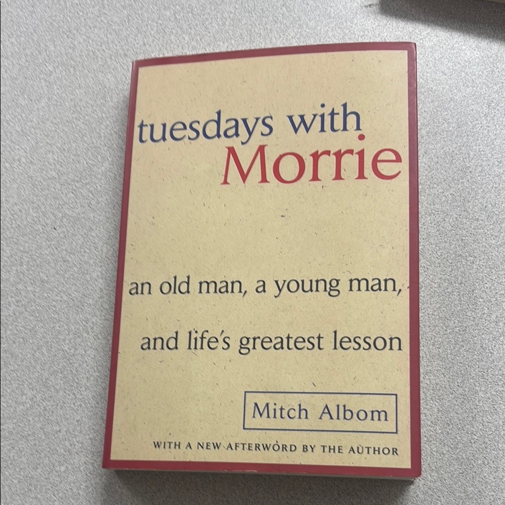 Tuesdays with Morrie Book